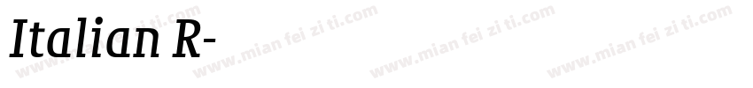 Italian R字体转换